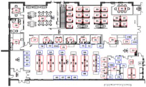 Laboratory floor plan