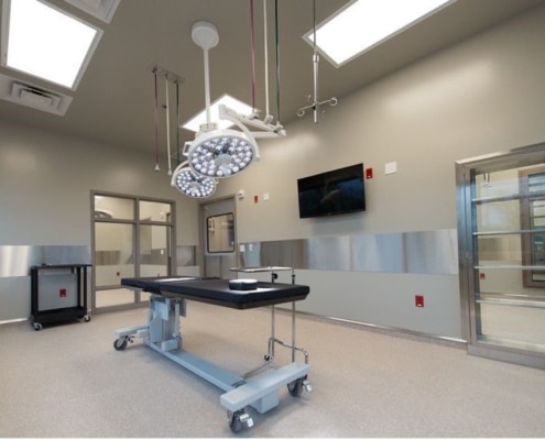 Operating room built with excellent construction management